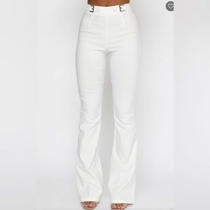 White Fox Boutique Satisfy Me Pants in White